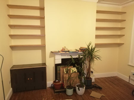 Alcove shelving 5
